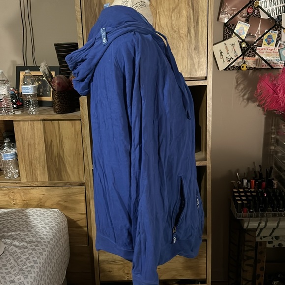 LRG Royal Blue Zip Up Hoodie - Large - Picture 4 of 8